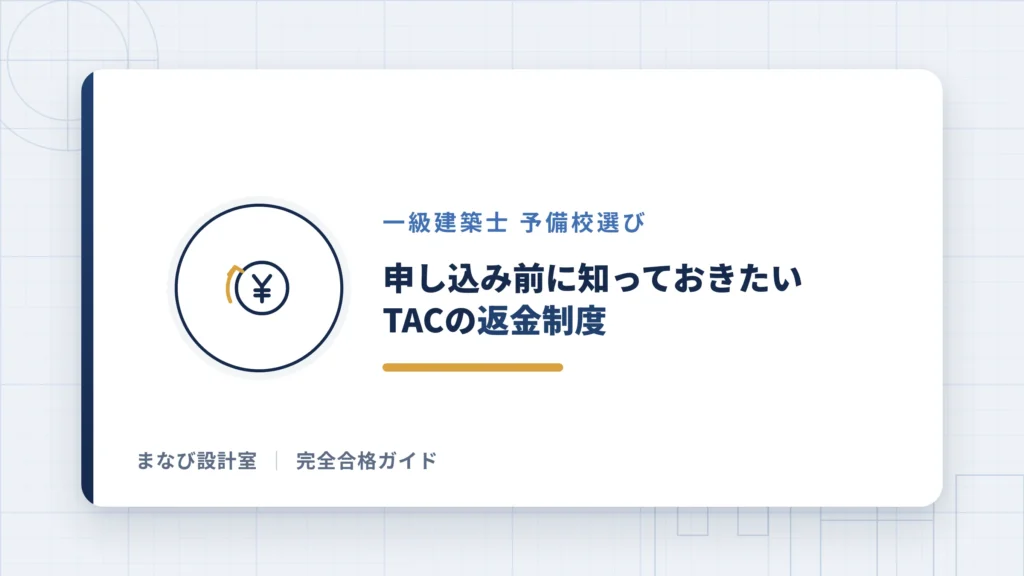 申し込み前に知っておきたいTACの返金制度